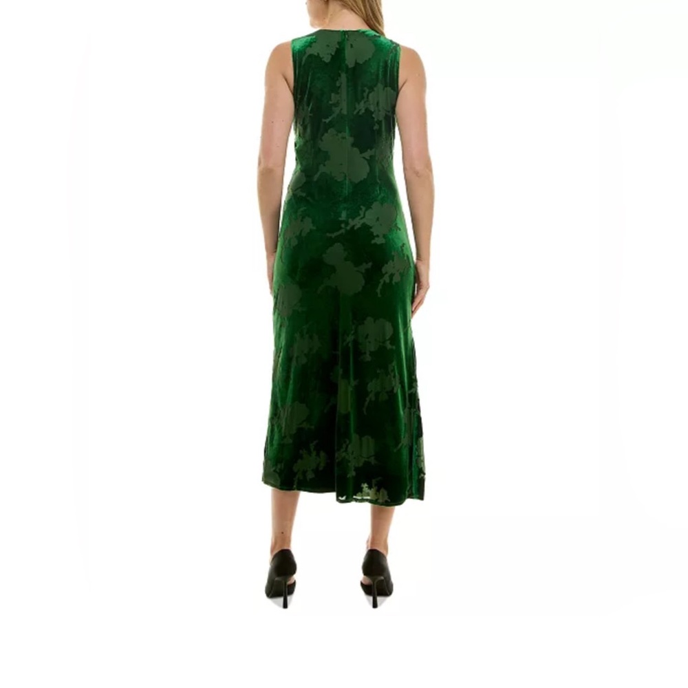 NWT-Taylor Elegant Green Sleeveless Dress - Picture 2 of 7